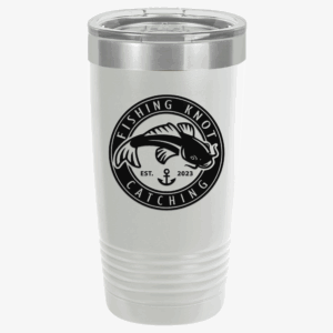 Fishing Knot Catching Insulated Tumbler - 20oz, Perfect for Anglers, Camping Trips, Gift for Fishermen, Outdoor Adventures, Personalized Drinkware